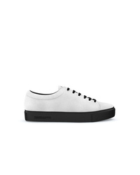 weiße und schwarze niedrige Sneakers von Swear