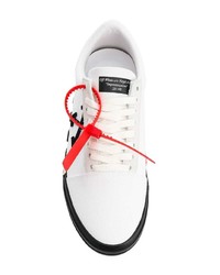 weiße und schwarze niedrige Sneakers von Off-White