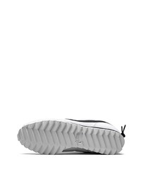 weiße und schwarze Segeltuch niedrige Sneakers von Nike