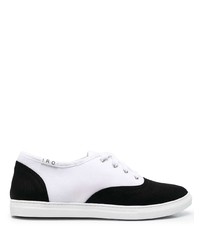 weiße und schwarze Segeltuch niedrige Sneakers von IRO