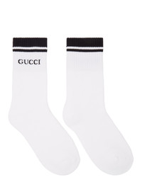 weiße und schwarze Socken von Gucci