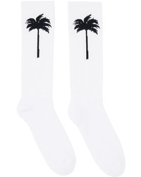 weiße und schwarze Socken von Palm Angels