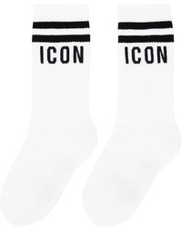 weiße und schwarze Socken von DSQUARED2