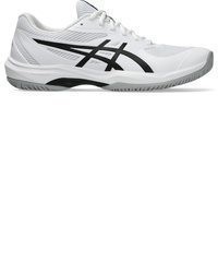 weiße und schwarze Sportschuhe von Asics