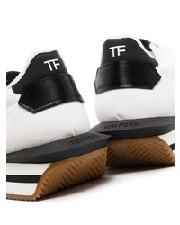 weiße und schwarze Sportschuhe von Tom Ford