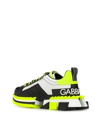 weiße und schwarze Sportschuhe von Dolce & Gabbana