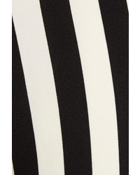weiße und schwarze vertikal gestreifte Anzughose von Dolce & Gabbana