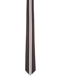 weiße und schwarze vertikal gestreifte Krawatte von Givenchy