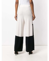 weiße und schwarze weite Hose von Temperley London