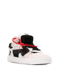 weiße und schwarze Wildleder niedrige Sneakers von Off-White