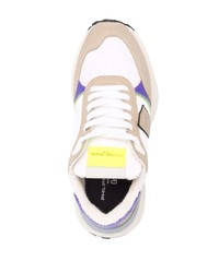 weiße und violette Sportschuhe von Philippe Model Paris