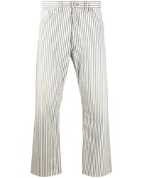 weiße vertikal gestreifte Jeans von Maison Margiela