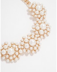weiße Perlen Halskette von Warehouse