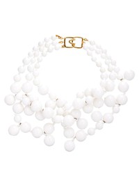 weiße Perlen Halskette von Kenneth Jay Lane