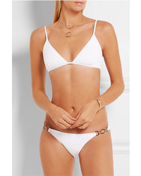 weiße verzierte Bikinihose von Melissa Odabash