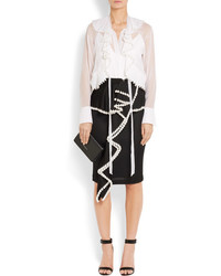 weiße verzierte Bluse von Givenchy