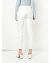 weiße verzierte enge Jeans von Tu Es Mon Trésor