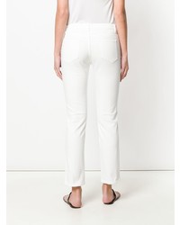 weiße verzierte enge Jeans von Ermanno Ermanno