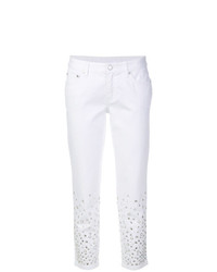 weiße verzierte enge Jeans von MICHAEL Michael Kors