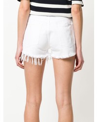 weiße verzierte Jeansshorts von Forte Dei Marmi Couture