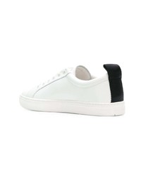 weiße verzierte Leder niedrige Sneakers von Marc Jacobs