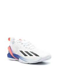 weiße verzierte niedrige Sneakers von adidas Tennis