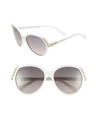 weiße verzierte Sonnenbrille