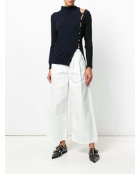 weiße weite Hose aus Jeans von MM6 MAISON MARGIELA