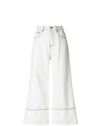 weiße weite Hose aus Jeans von MSGM