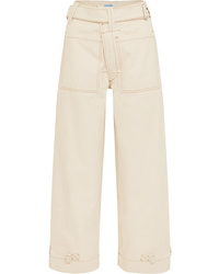 weiße weite Hose aus Jeans von Mugler
