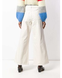 weiße weite Hose aus Jeans von Ganni