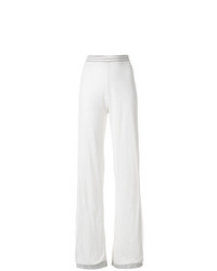 weiße weite Hose von Chanel Vintage