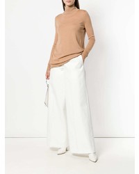 weiße weite Hose von Jil Sander Navy