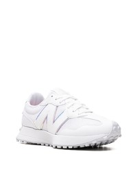 weiße Wildleder niedrige Sneakers von New Balance