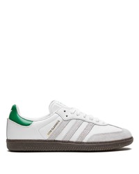 weiße Wildleder niedrige Sneakers von adidas