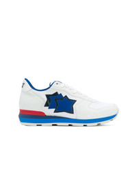 weiße Wildleder niedrige Sneakers von atlantic stars