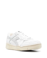 weiße Wildleder niedrige Sneakers von Diadora