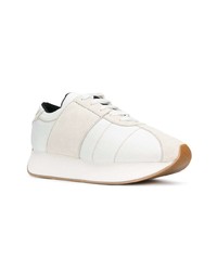 weiße Wildleder niedrige Sneakers von Marni