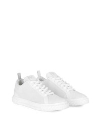 weiße Wildleder niedrige Sneakers von Giuseppe Zanotti