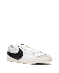 weiße Wildleder niedrige Sneakers von Nike