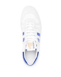 weiße Wildleder niedrige Sneakers von Lanvin