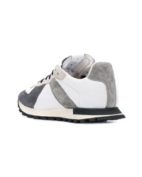 weiße Wildleder niedrige Sneakers von Maison Margiela