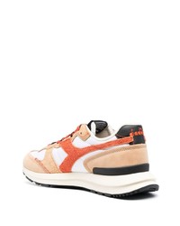 weiße Wildleder niedrige Sneakers von Diadora