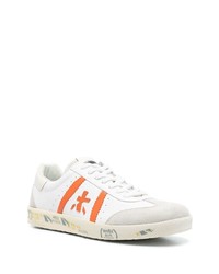 weiße Wildleder niedrige Sneakers von Premiata