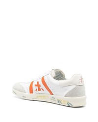 weiße Wildleder niedrige Sneakers von Premiata