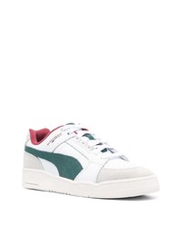 weiße Wildleder niedrige Sneakers von Puma