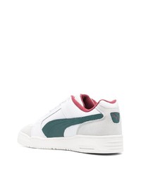 weiße Wildleder niedrige Sneakers von Puma