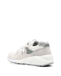 weiße Wildleder niedrige Sneakers von Comme des Garcons Homme