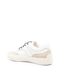 weiße Wildleder niedrige Sneakers von Tod's