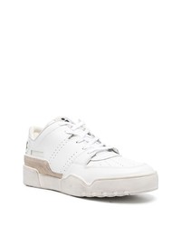weiße Wildleder niedrige Sneakers von Isabel Marant
